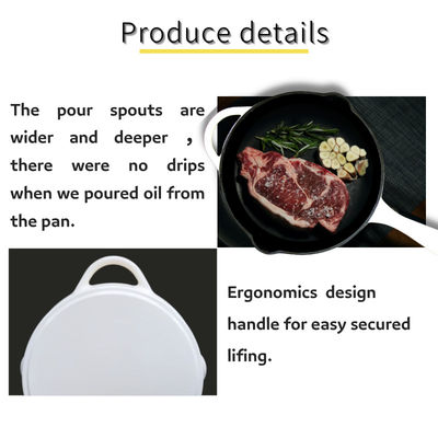 ISO9001 Émailé Skillet en fonte avec casserole Dutch Oven / Pâte à frire