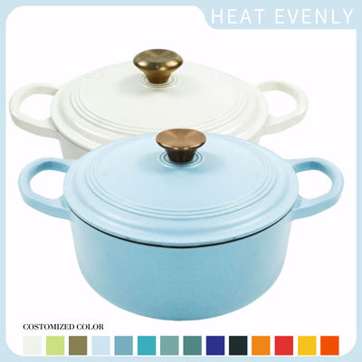 Fonte conviviale Cocotte d'émail pour la cuisson et le nettoyage faciles