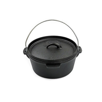 L'OEM a pré assaisonné le Cookware de fonte réglé pour le camping