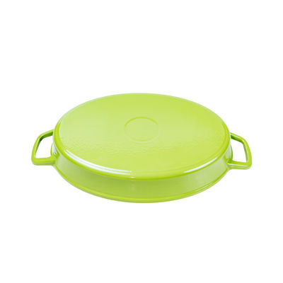 Levage facile de cuisson ovale de plat de fonte d'OEM pour des dessus de fourneau d'induction
