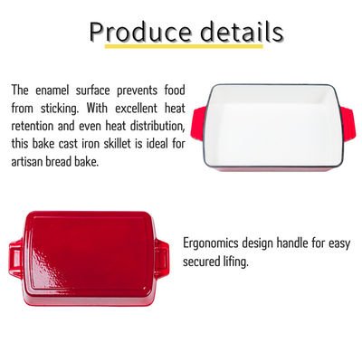 fonte de 27*24*4.5cm faisant frire la moule de fonte de Pan Heavy Duty Enamel Coating