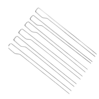 29,2 X le Cookware de camping de 2.8CM a placé la fourchette de chiche-kebab de viande de gril d'aiguille du BARBECUE 6Pcs