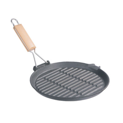gauffreuse 10inch de gril de fonte de 27cm avec la poignée se pliante ISO9001