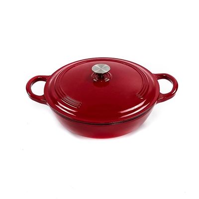 Dessus ovale d'Oven Dish For All Glass d'émail de Matt Red Cast Iron Casserole