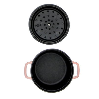 Revêtement émaillé noir interne de Matt Blake Cast Iron Round Casserole 10*5cm