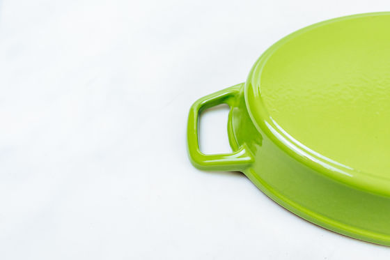 Fonte d'ODM d'OEM faisant frire le GV de casserole de Pan Easy Lifting Oval Roasting