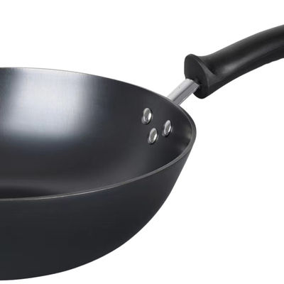 Wok chinois de Pan Anti Rust Non Stick de wok chinois de sauté avec le couvercle