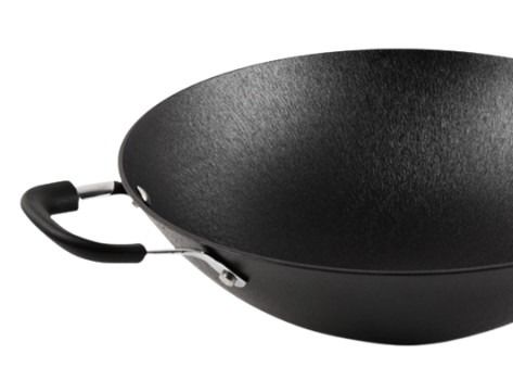 Wok chinois de Pan Anti Rust Non Stick de wok chinois de sauté avec le couvercle