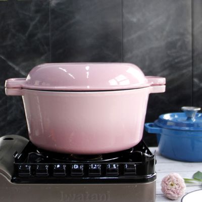 Cocotte en terre Oven With Skillet Lid Height néerlandais de fonte d'ODM d'OEM 11.5cm