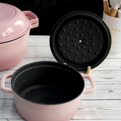 L'émail a enduit le pot courant /cocotte de fonte par la taille 18/20/22/24/26cm de Glasstop