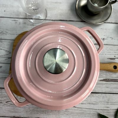 L'émail a enduit le pot courant /cocotte de fonte par la taille 18/20/22/24/26cm de Glasstop