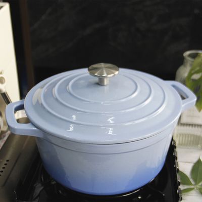 Couche en émail en fonte Cocote ronde Mini four hollandais avec couvercle