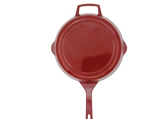 Non la poêle de fonte émaux par bâton cuisent Pan With Handles à la friteuse