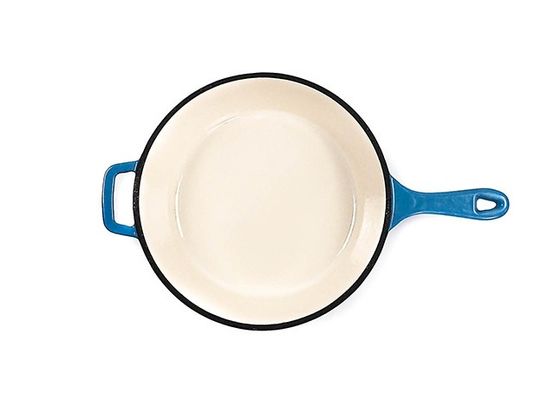 Casserole de friture de fer de Pan Non Stick Enameled Cast de poêle de fonte de 12 pouces