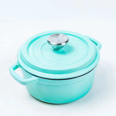 24cm Duracast Cast Iron Dutch Oven Pot With Lid Excellent Heat Retention