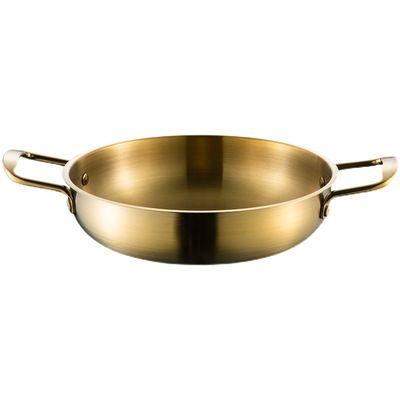 De Gloden 304 d'acier inoxydable de pot surface courante de bâton non pour un nettoyage plus facile