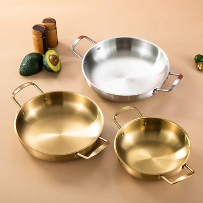 De Gloden 304 d'acier inoxydable de pot surface courante de bâton non pour un nettoyage plus facile