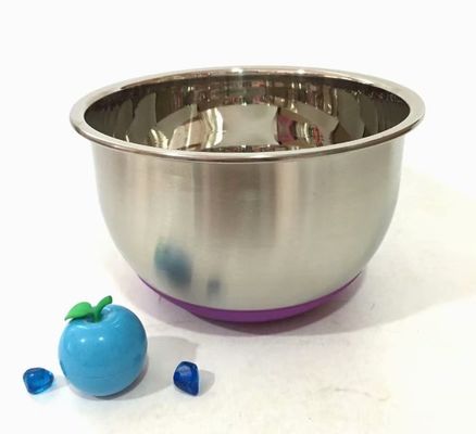Le Cookware poli d'acier inoxydable place l'acier inoxydable résistant de saladier de rouille