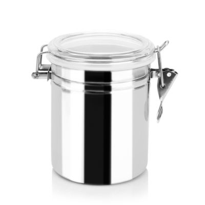 12.5/15/19.2cm Stainless Steel Airtight Storage Containers Silicone Sealing Ring