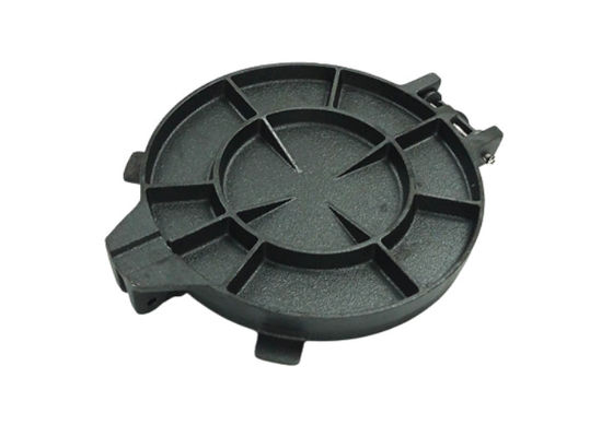Fabricant rond de tortilla de fonte de fonte de plateau pré chevronné de grésillement