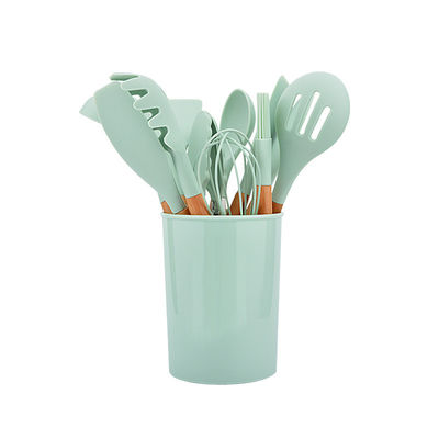 Ensemble d'ustensile de cuisine de silicone d'accessoires de Cookware de cuisine d'OEM BSCI