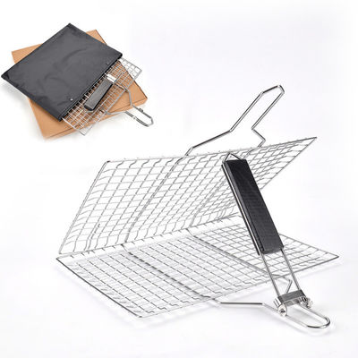 acier inoxydable net soudé net de gril de barbecue de gril de barbecue de 34cm