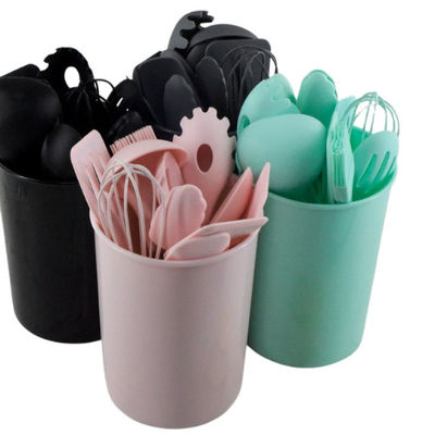 Cuillère de spatule de silicone d'instruments de cuisine avec non la surface de bâton