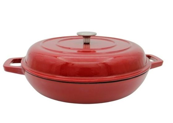 Pot fiable émaux 29/31cm de soupe à fonte de cocotte en terre de fonte