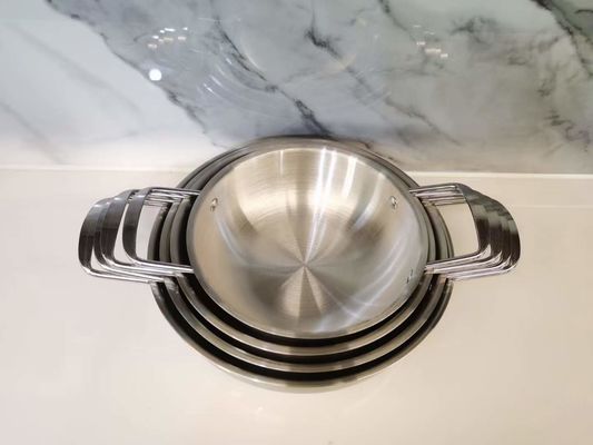 Le Cookware d'acier inoxydable de ruban place le pot d'acier inoxydable de la catégorie comestible 304
