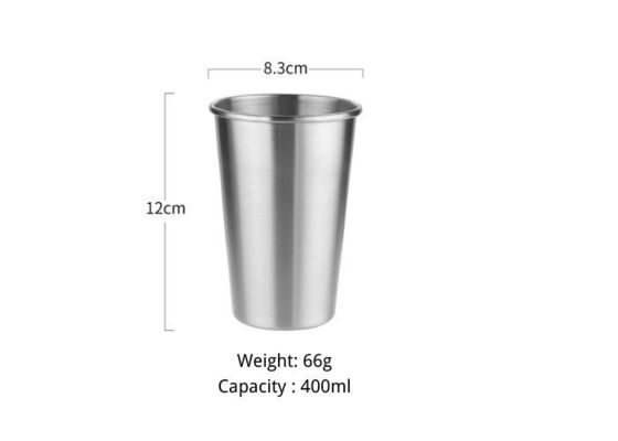 Cuatom argent 304 en acier inoxydable tasses de réglage lave-vaisselle sécurisé à l' épreuve des rayures