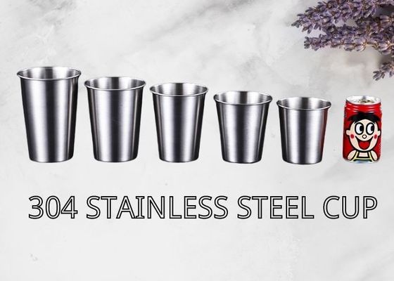 Tasses d'acier inoxydable du ruban 304 de catégorie comestible polies à l'intérieur