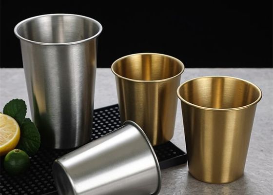 Tasses d'acier inoxydable du ruban 304 de catégorie comestible polies à l'intérieur