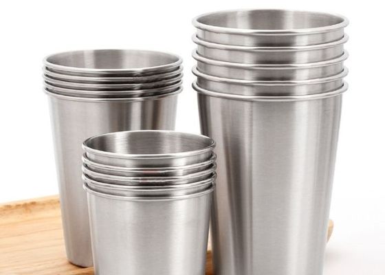 304 certification d'or de la tasse 8.2/9.3cm d'acier inoxydable SGS/ISO9005