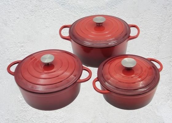 Émaillez la fonte Stew Pot For Kitchenware de cocotte en terre de fonte
