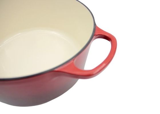 Pot fiable émaux 29/31cm de soupe à fonte de cocotte en terre de fonte