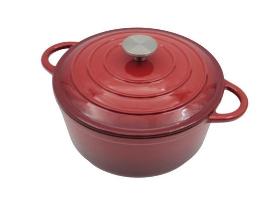 Ensembles de Cookware de fonte de 7 morceaux émaillés pour d'intérieur et extérieur