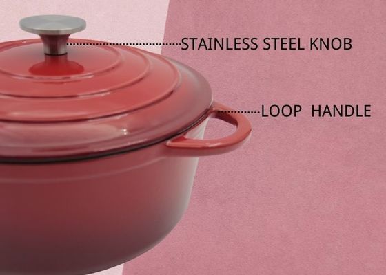 Émaillez la fonte Stew Pot For Kitchenware de cocotte en terre de fonte