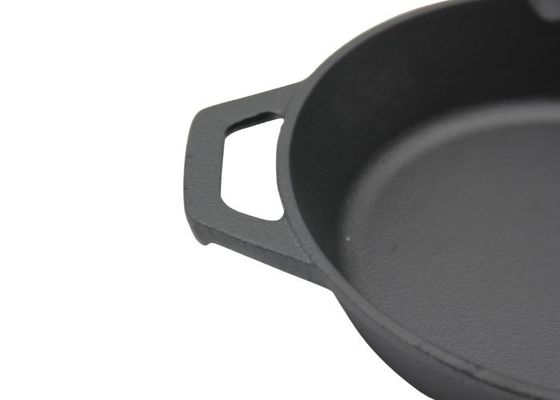 Poêle de friteuse profonde de fonte de 12 pouces grande pour des repas de famille