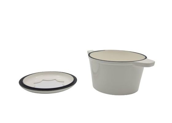 Pots faits sur commande de fondue de fromage de revêtement émaillé bâton de 1,5 quarts non