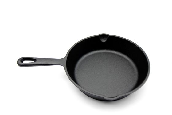 La poêle de fonte de 6/8/10 pouce pré assaisonnée pour la gâchette, sauté, font tout le fourneau cuire au four