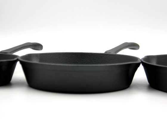 6,3 pouces ont pré assaisonné la poêle de fonte pour la cuisson extérieure