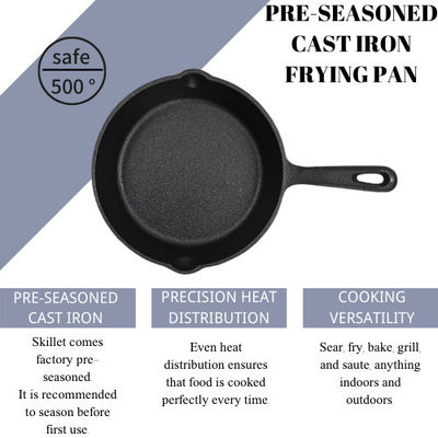 Non-Stick Cast Iron Skillet: Perfect For Healthy Cooking And Easy Clean-Up 16/20/24cm