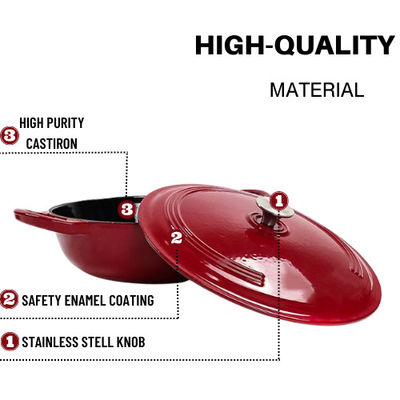 Coupe de cuillère en silicone en fer forgé en émail rouge