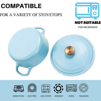 Fonte conviviale Cocotte d'émail pour la cuisson et le nettoyage faciles