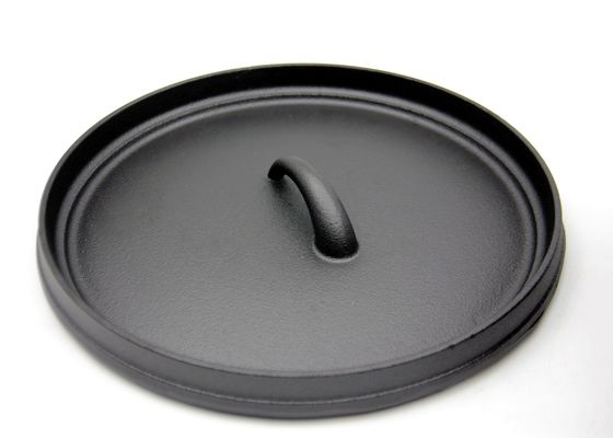Cocotte en terre de fonte émaux par pot néerlandais de fonte d'OEM pour le camping