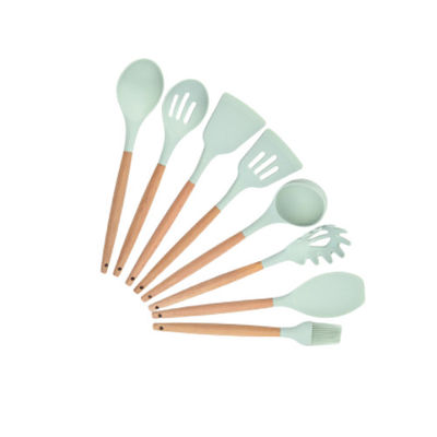 Ensemble d'ustensile de cuisine de silicone d'accessoires de Cookware de cuisine d'OEM BSCI