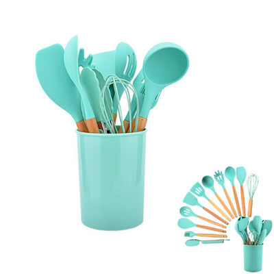 Ustensiles adaptés aux besoins du client de cuisine de silicone d'accessoires de Cookware de cuisine avec le support