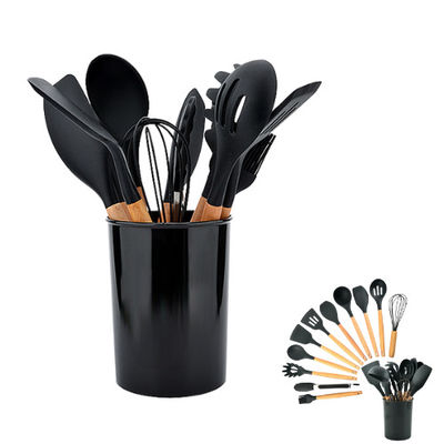 Ustensile antiadhésif d'accessoires de Cookware de cuisine réglé avec la longue poignée