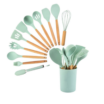 Ensemble d'ustensile de cuisine de silicone d'accessoires de Cookware de cuisine d'OEM BSCI