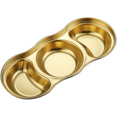 Salsa d'assaisonnement divisée Plateau de trempage en acier inoxydable OEM &amp; ODM Pour le restaurant à domicile